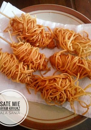 Foto resep Sate Mie Ayam Kriukz