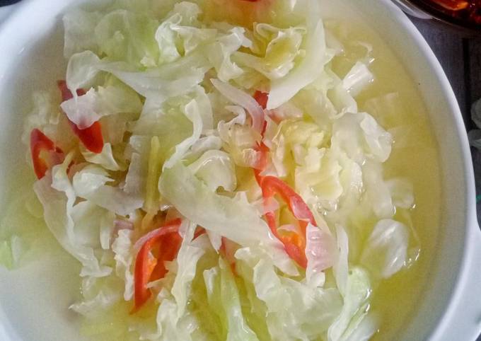 Resipi Sayur Kobis Rebus Halia Oleh Leeina Qaliena Cookpad