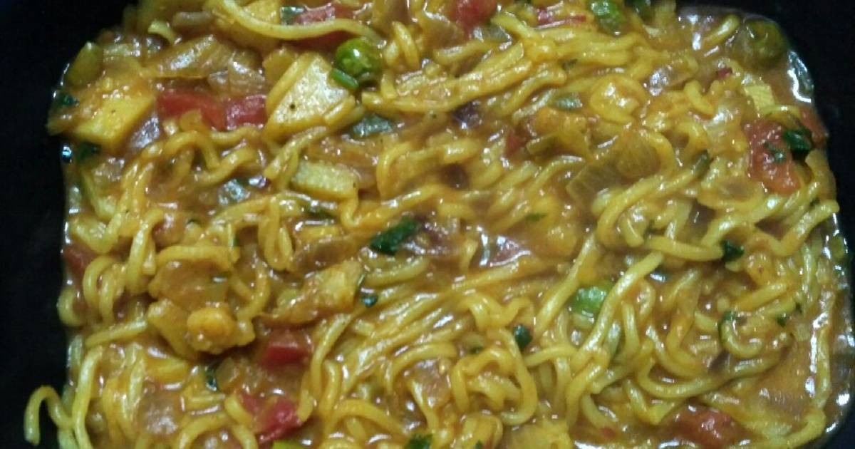 Vegetable Masala Maggi Recipe By Reet Kaur - Cookpad