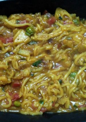 A picture of Vegetable Masala Maggi.