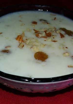 A picture of Sabudana kheer.