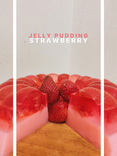 Foto resep Jelly Pudding Strawberry 🍓