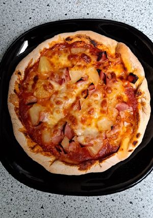 Une photo de Pizza hawaïenne