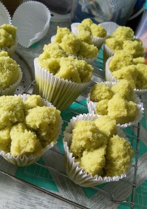 Foto resep Bolkus (bolu kukus) pandan mekrok
