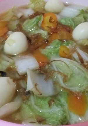 Foto resep Cah sawi wortel telur puyuh