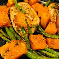A picture of Chicken and Butternut Dinner.