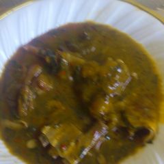 A picture of Ogbono soup.