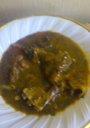A picture of Ogbono soup.