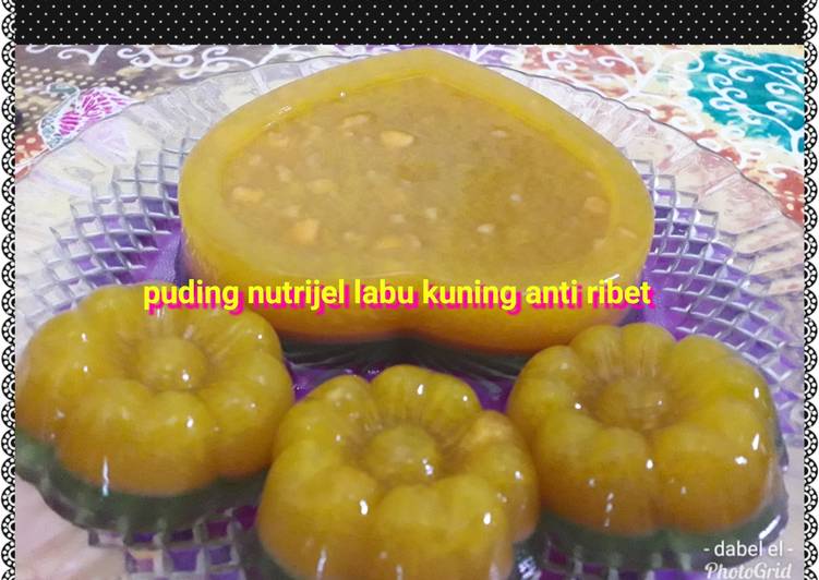 Puding nutrijel labu kuning anti ribet