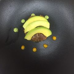 A picture of Avocado and tuna salad.