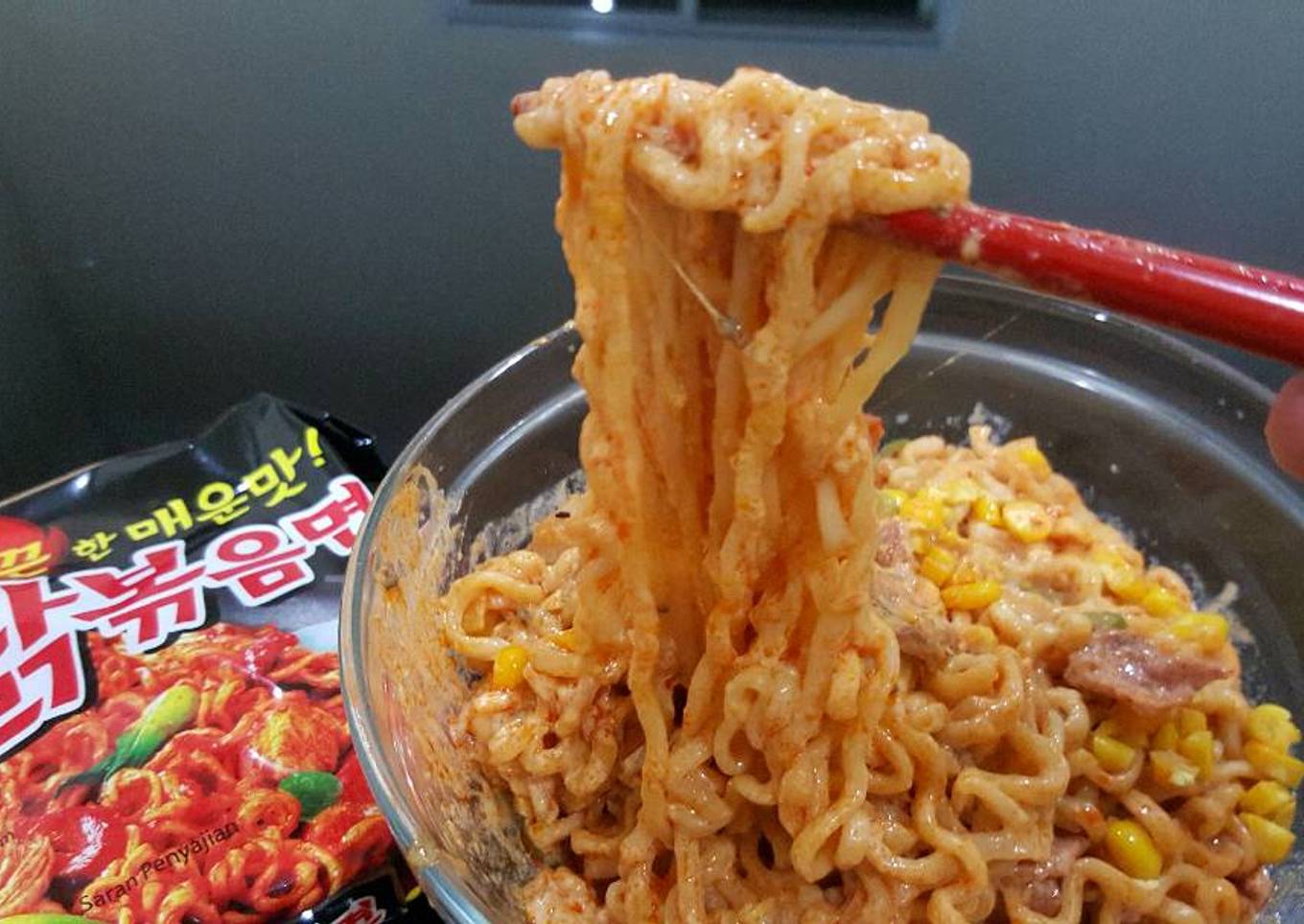 Carbonara Samyang with Mozarella Cheese