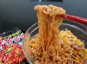 Foto resep Carbonara Samyang with Mozarella Cheese