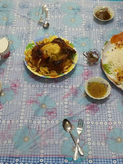 عکسی از دستور مرغ شکم پر