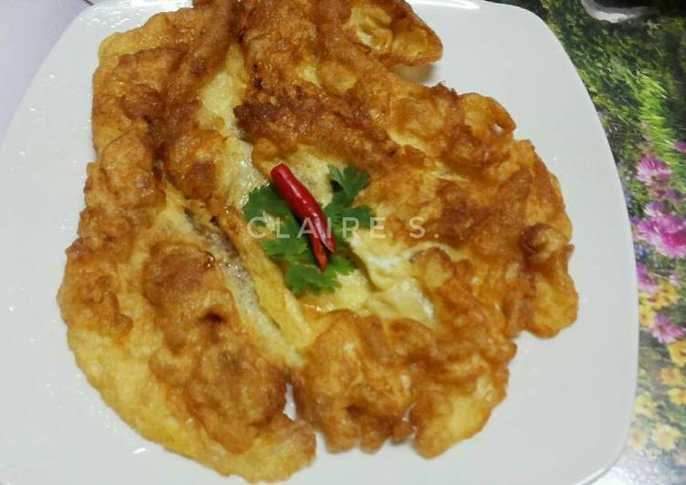 Thai Style Fluffy Fried Omelet