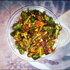 A picture of Bhindi Fry.