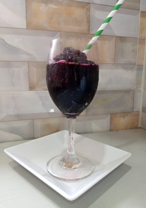 A picture of Hibiscus sorbet.