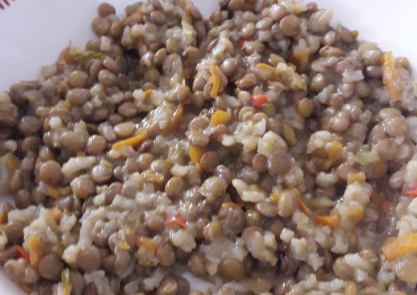 Lentejitas vegetarianas