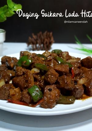 Foto resep Daging Saikoro Lada Hitam