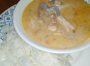 Una foto de Cazuela de mariscos
