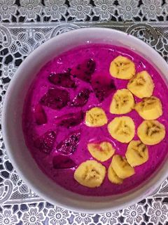 Foto resep Smoothies dragonfruit banana