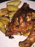 Pollo al horno con papa