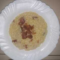 Foto di Risotto crema di zucca e speck