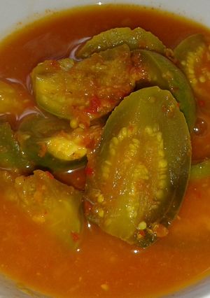 Foto resep Terong bulat masak asam durian endeess