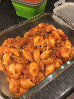 A picture of Simple Italian Meat Ragu (and pasta!).