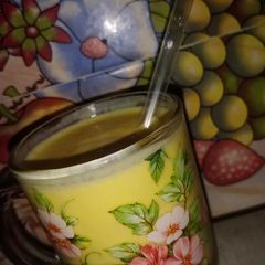 A picture of Mango smoothie🥭🍺.