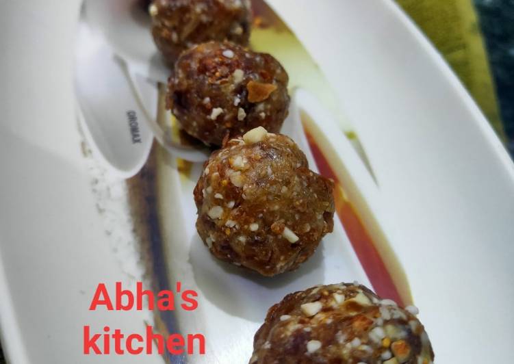 Step-by-Step Guide to Prepare Perfect Fig-dates instant dry fruits ladoo