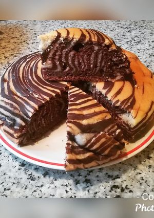 Foto di Torta zebrata con farina di farro