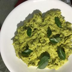 A picture of Kaya perattiyathu(plantain thick gravy).
