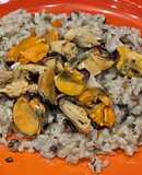 Mussels and Mushroom Risotto, Dairy-free