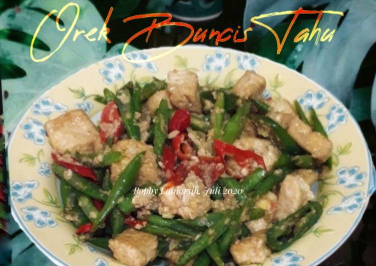 Orek Buncis Tahu