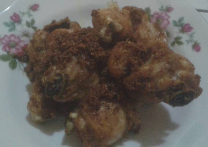 Ayam goreng simpel tanpa ungkep