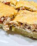 Картопляна запіканка з м’ясом, овочами та сиром