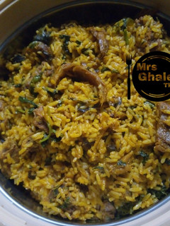 A picture of Palm oil jallof rice.
