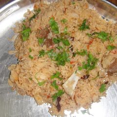 A picture of Ambur mutton biryani.