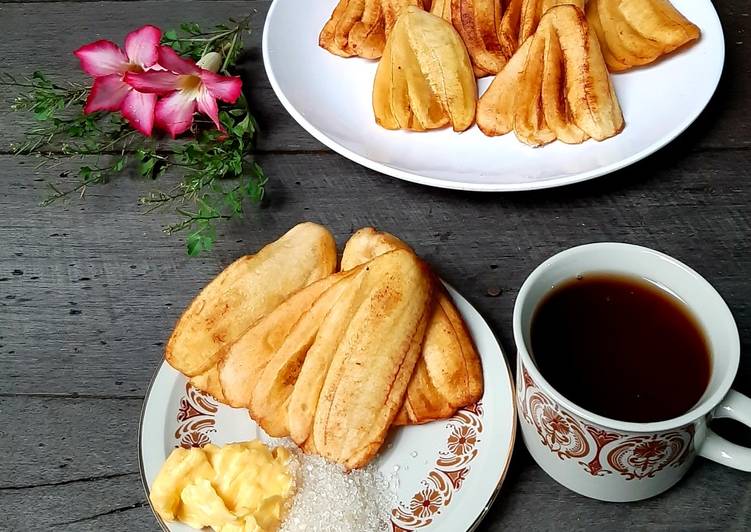 Cara Memasak Cepat Pisang Goreng Kipas Polos Ala Warung