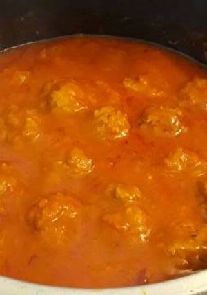 Una foto de Albóndigas con salsa