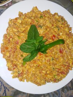 صورة لوصفة جز مز (بيض وبندورة)