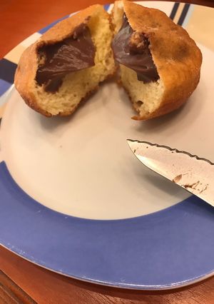 Glutén- és laktózmentes töltött fánk 🍩🍫 recept fotója