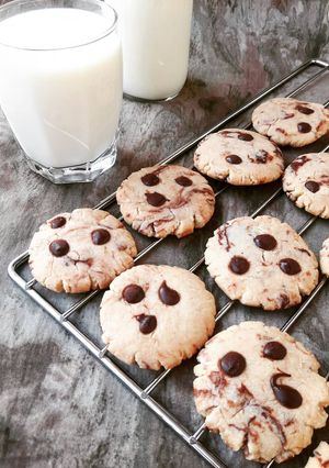 A picture of Chocolate chip cookies.