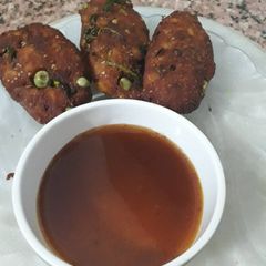A picture of Bread Peas Cutlet.