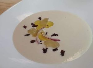 Una foto de Ajo blanco (gazpacho, sopa fría) de Silvana