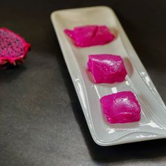 A picture of DragonFruit Tapioca Pudding.