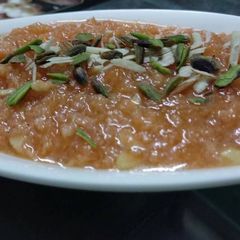A picture of Mooli ka halwa.
