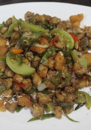 Foto resep Tumis Ikan Asin Jambal Tempe Cabe Ijo