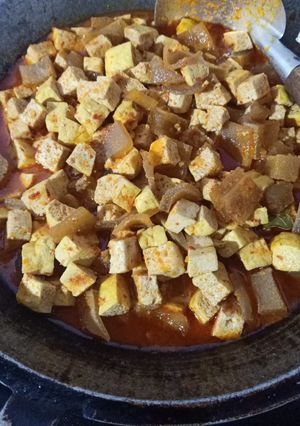 Foto resep Sambal goreng kikil plus tahu