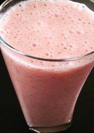 Una foto de Batido de Fresas